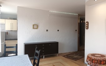 -salon z wyjściem na balkon